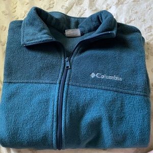 Columbia Teal Zip Up Fleece